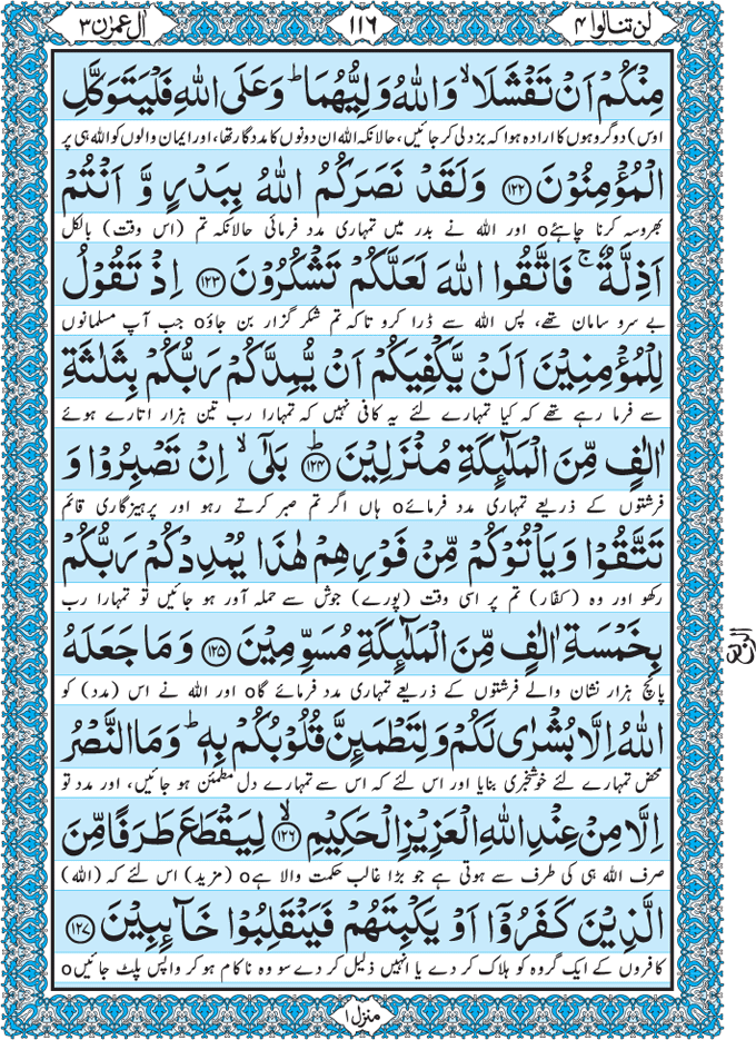 Para 4 Lan Tanaalul Birra with Urdu Translation